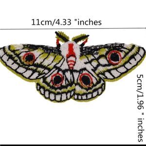 Sew On Embroidered Moth Patch